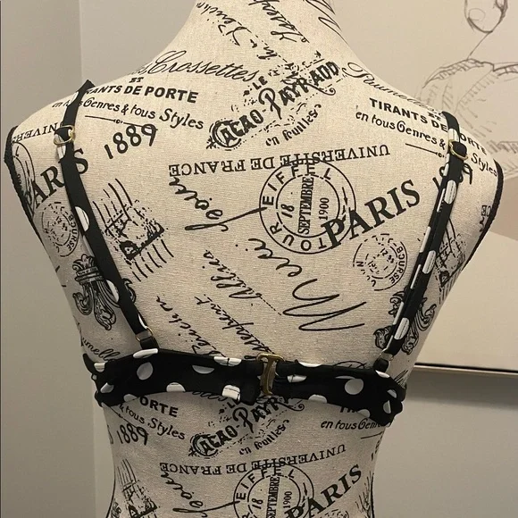 Polka Dot Bikini Top - Size Small - Picture 4 of 9